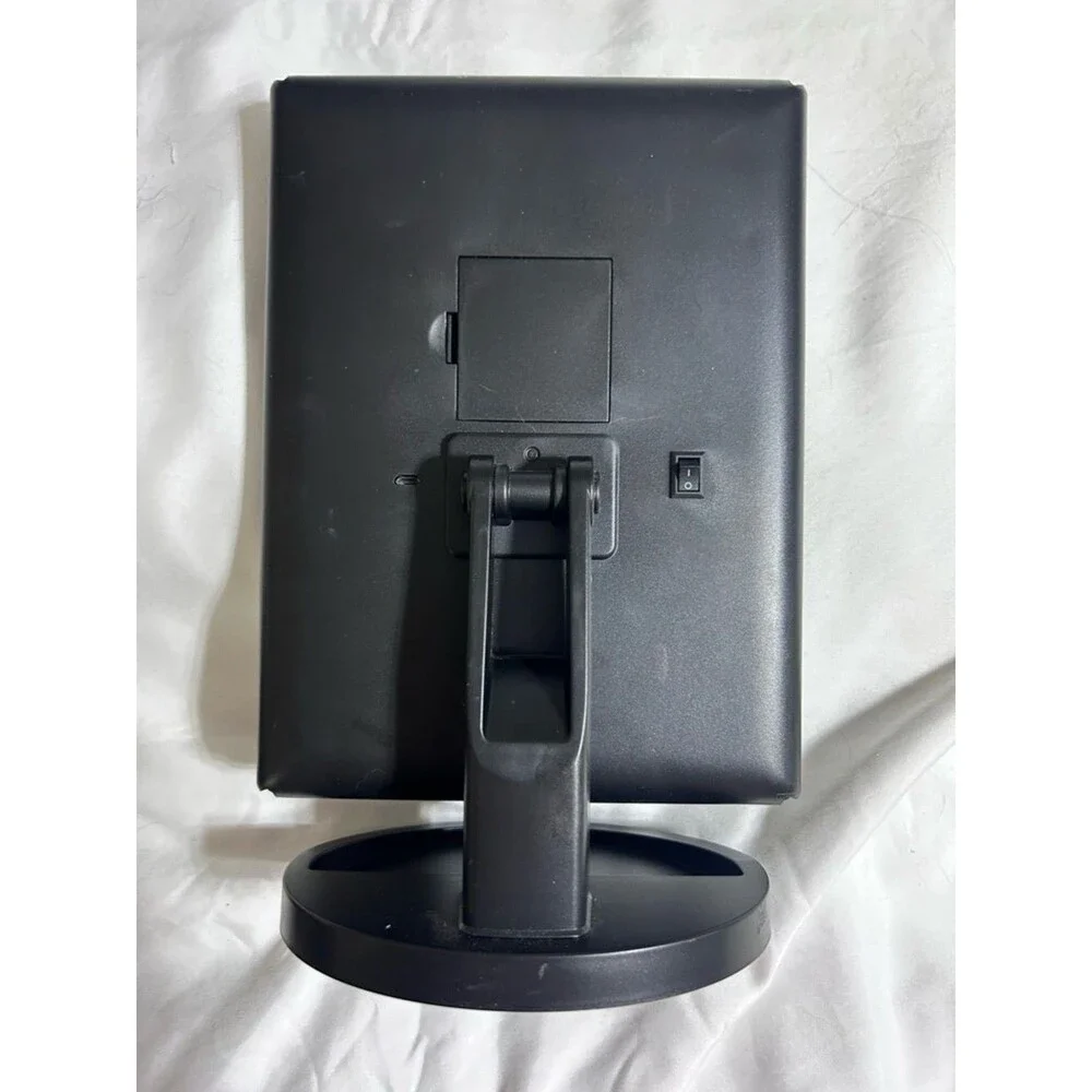 Make Up Mirror LED Magnifying USB Battery Weily Lighted Tri-Fold Adjustable Blk